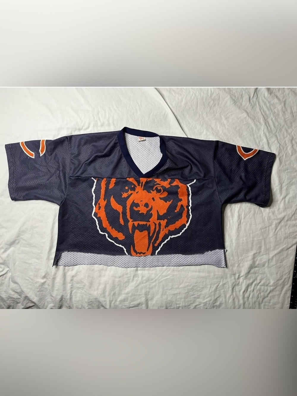 Vintage Wilson Chicago Bears Baggy Jersey Crop Top, Size XL (EUC)